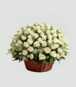 Arreglo de rosas blancas condolencias